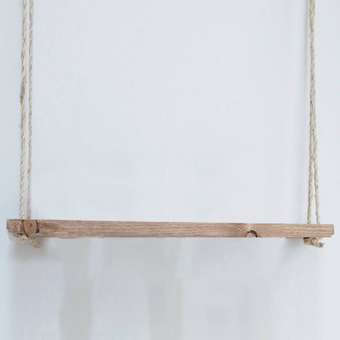 Hanah Home Estantería de Pared Gar003 en Madera de Abeto, Color Nogal